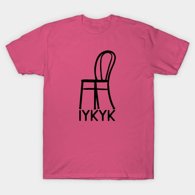 Eras Tour Chair Dance IYKYK T-Shirt by Midnight Pixels